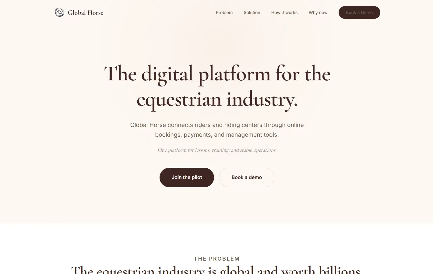 Podgląd realizacji Strona Global Horse